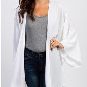 Ivory Long Sleeve Kimono